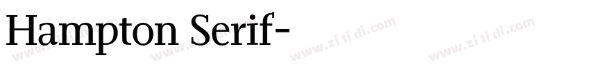 Hampton Serif字体转换
